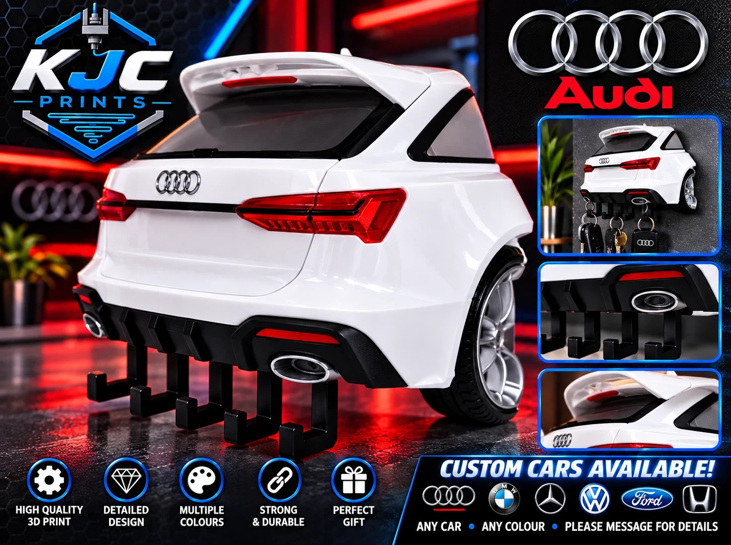 Audi Rear Key Holder